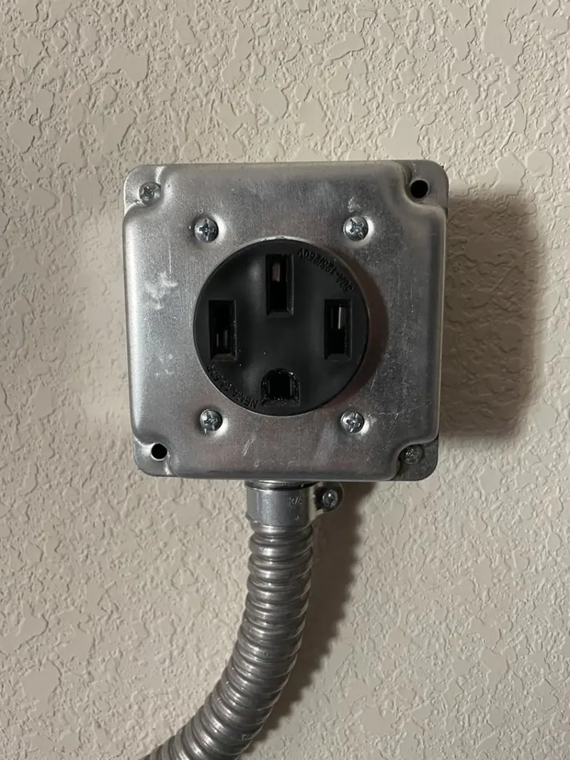 NEMA 14-50 outlet installed for Smart Home Electrical in Balm